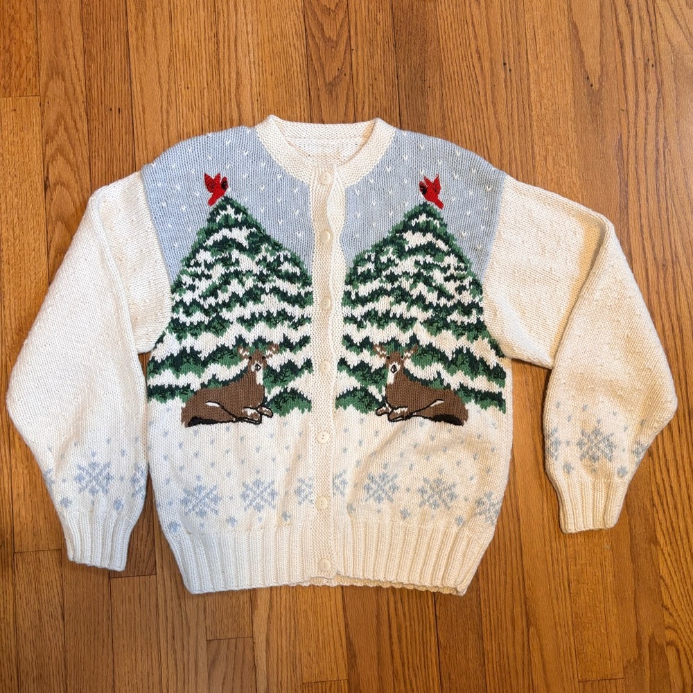 Christmas sweater / Christmas cardigan M/L
